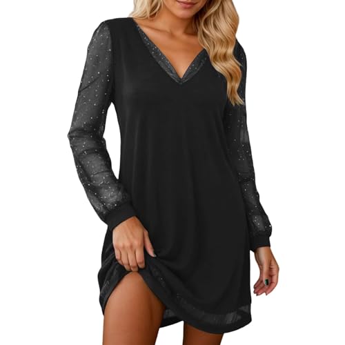 Robe moulante col en V manches longues pour sublimer la silhouette