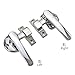 Zinc Alloy Door Handles Industrial Electrical Automation Machinery Equipment Kitchen Cabinets Heavy-Duty(Left)