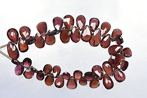 Perles grenat rouge naturel briolettes poires pour composer vos bijoux d'été