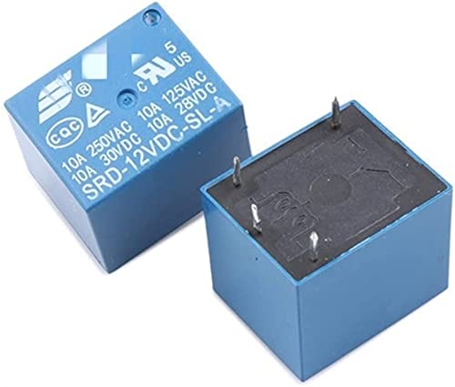 Relé SRD-12VDC-SL-A de potencia de 4 pines y bobina DC12V para proyectos de circuito impreso 2