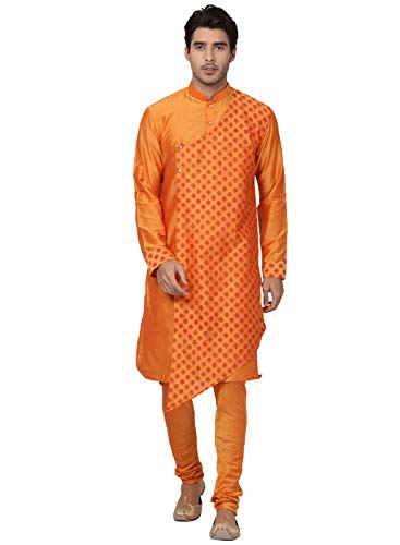 Ensemble Kurta et pyjama Chiku aux finitions soignées pour homme