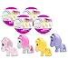 My Little Pony Set of 4 Surprise Fashems Squishy Pops