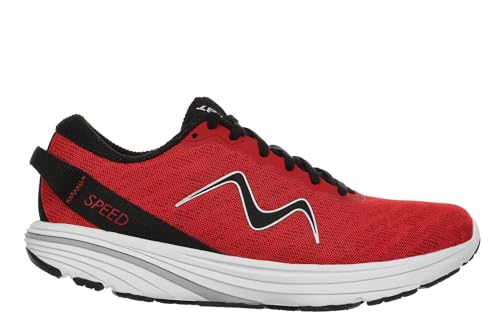 MBT GADI II Lace UP Zapatillas de Deporte para Mujer. Deportivas para Correr Anatómicas y Cómodas. Calzado Fisiológico Confort y Estabilidad con Suela Curva. Sneakers Running. Color Rojo