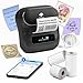 Produktbild Phomemo M220 Etikettendrucker Selbstklebend Mobile Thermo Etiketten Drucker,Tragbarer Etikettendrucker Bluetooth Etikettenhersteller für Barcode,Zuhause und Büro Schule Etikettierung,für Android & iOS