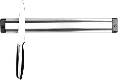 KITCHENDAO Cuchillo magnético de 175 pulgadas soporte para cuchillos para pared con imán tira de barra de almacenamiento de cuchillos aluminio