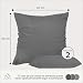 Dreamzie - Set de 2 x Funda de Almohada 60x60 cm, Gris...