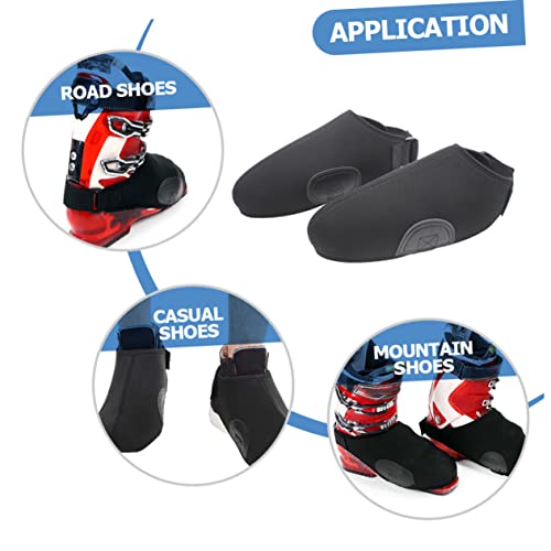 Cubiertas para botas de esquí con neopreno que aumentan el calor, cubiertas a prueba de viento y agua para hombres miniatura 7