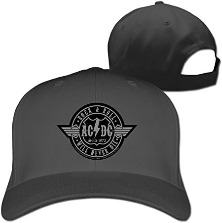 ACDC Rock & Roll Will Never Die Hat Plain Baseball Cap Apparel