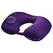 KYSM Poduszka w kształcie litery U Nadmuchiwana na zewnątrz Podróżna drzemka Zdrowie Poduszka szyjna szyjna Poduszka samochodowa 40 * 28 Zestaw fioletowego mleka Jedwab
