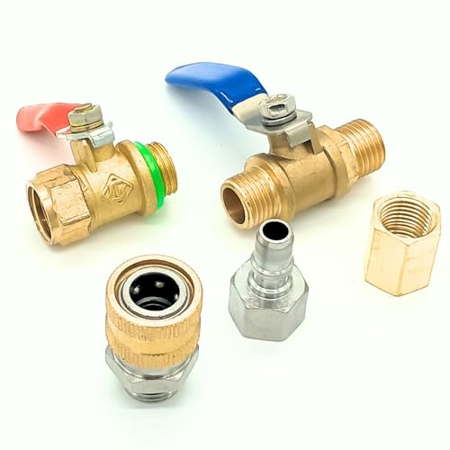 morytrade ワンタッチカプラー ボールコック セット M14x1.5 ノズル用 G1/4 対応 噴霧 動噴 洗車