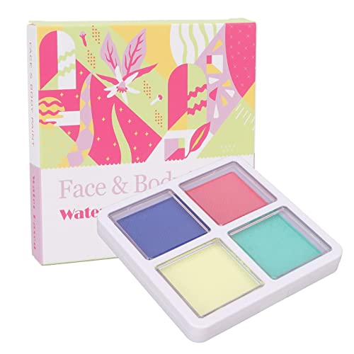 Tinta Facial Ativada por Água 4 Cores Tinta Corporal de Longa Duração para Artigos para Festas Adult