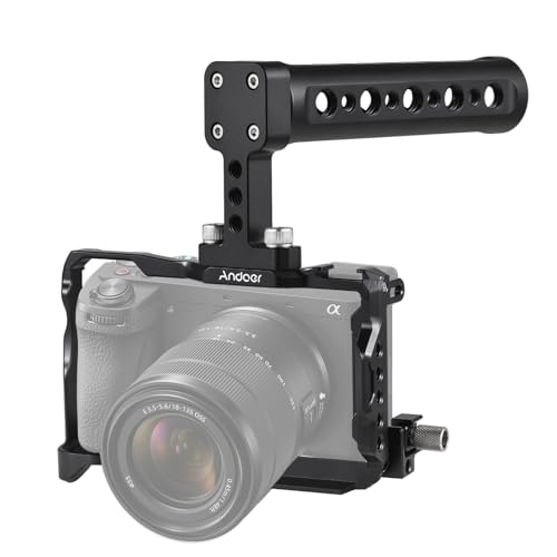 Image of Andoer Camera Stabilizer Cage for Sony A6700, Aluminum Alloy, Black, Camera-Accessories, CAMERA SUPPORT, Handheld /Tripod Mount