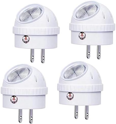 Emotionlite Plug-in Luces nocturnas LED de color blanco cálido, rotación de 360, sensor de anochecer a amanecer, niños, adultos, dormitorio,