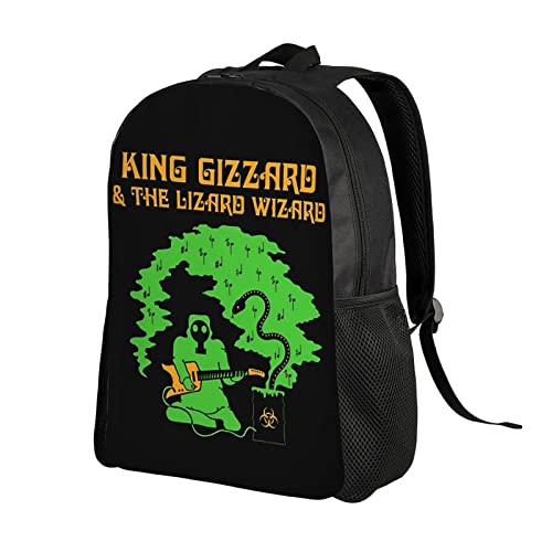 King Gizzard And Lizard Wizard Band Backpack Lightweight Backpacks Unisex Rucksack Fashion Casual Travel Bags2