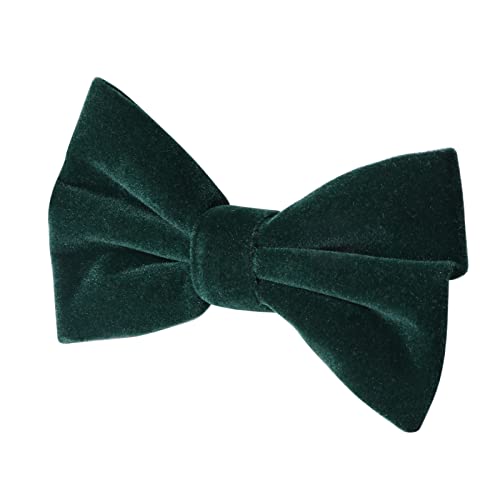 Pacgoth Velvet Bow Ties For Men Pre-Tie Men’s Bow Ties Vintage Tuxedo Bow Ties For Wedding Party Gift For Him (Dark Green) #TOP4