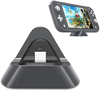 Charging Stand Compatible with Nintendo Switch Lite/Switch OLED/Switch, FYOUNG Portable Switch Light Charging Dock Universal Mini Switch Charger - Yellow