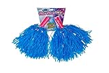 KESS New Co Ice Pom Poms – 2 Pc Pack, Sparkly Iridescent Accessory for Cheerleading Squad, Dance Performance, Play and Sports for Kids and Adults