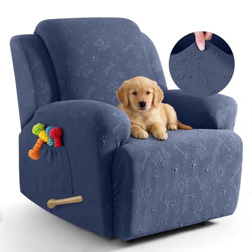 Ruaozz Recliner Chair Covers, 4 Pieces Recliner Co...