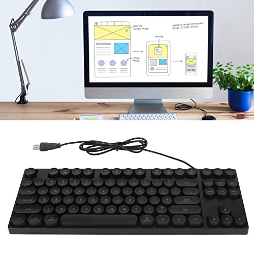 Teclado Mecánico Yunseity 87 Teclas USB QWERTY miniatura 5