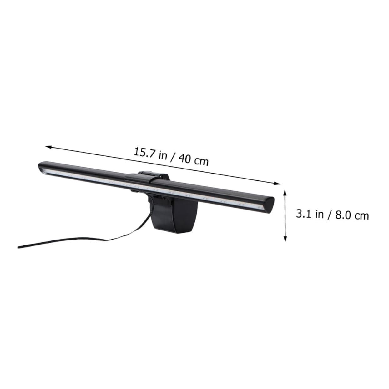DOITOOL Bildschirmhängende LED Arbeitsleuchte aus Aluminiumlegierung mit USB Anschluss Dimmbarer Dreifarbiger Leselampe und Verstellbarem Lampenhalter für Augenschonendes Arbeiten