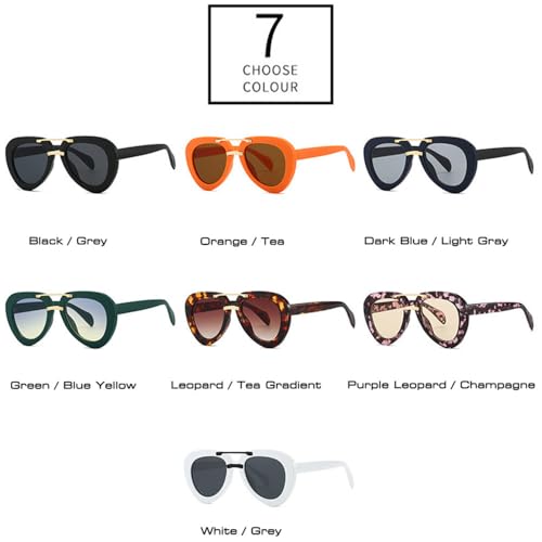 Lunettes de soleil nuances dégradées à la mode design double pont
