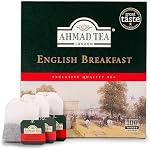Ahmad Tea Sachets de Thé Anglais au Petit-Déjeuner | 100 Sachets
