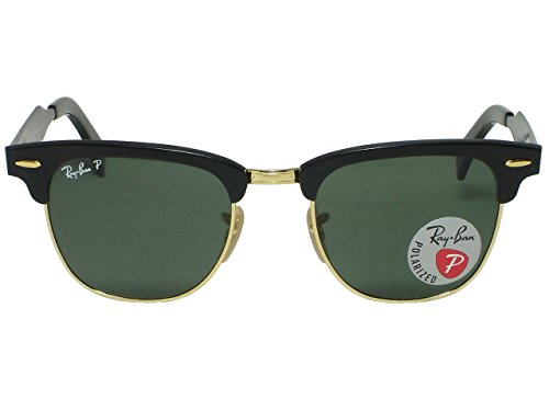 Ray Ban RB3507 Clubmaster Aluminum 136/N5 Black Polarized 51mm2