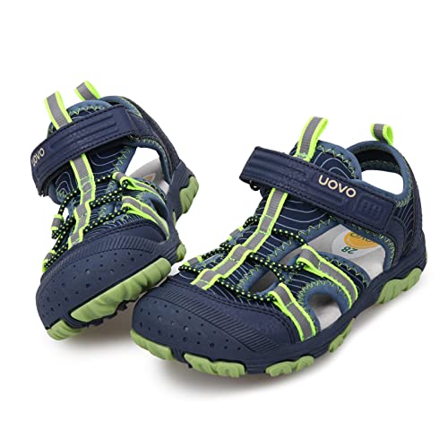 Image of UOVO Boys Sandals Kids Sandals Hiking Athletic Closed-Toe Beach Summer Sandals for Boys Quick-Drying