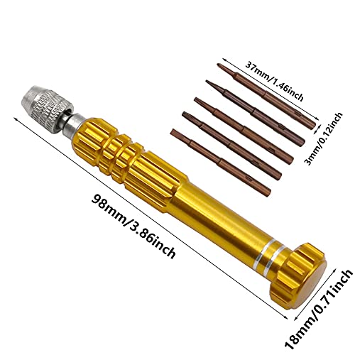Conjunto de mini chaves de fenda magnéticas pequenas multifuncionais 5 em 1 para óculos, relógio, sm
