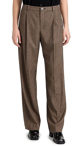 Vince Women's Houndstooth Pleat Front Pants