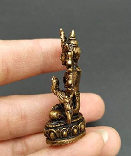 Statue de Bouddha Manjushri en laiton idée cadeau spirituel et objet de collection traditionnel