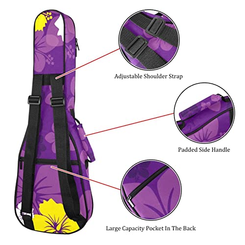 Housse pour ukulélé avec motif floral violet tropical de 10 mm d’épaisseur et rembourrage en éponge de 53,3 cm avec… - Les Beatles, Paul McCartney, John Lennon, RIngo Starr, George Harrison Housse pour ukulélé avec motif floral violet tropical de 10 mm d'épaisseur et rembourrage en éponge de 53,3 cm avec… – Image 4