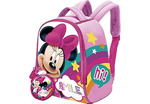 Minnie Mochila Neopreno   Monedero 22x18 cm