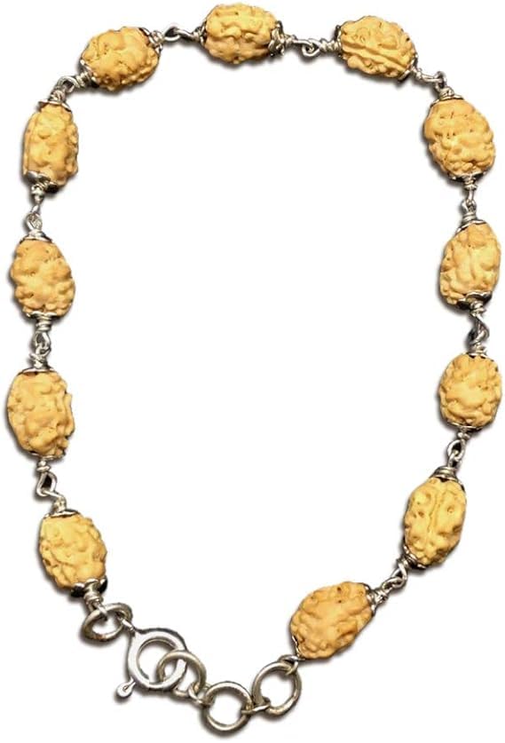 Bracelet Rudraksha 2 Mukhi en argent Java Indonésie Ganesha Arts
