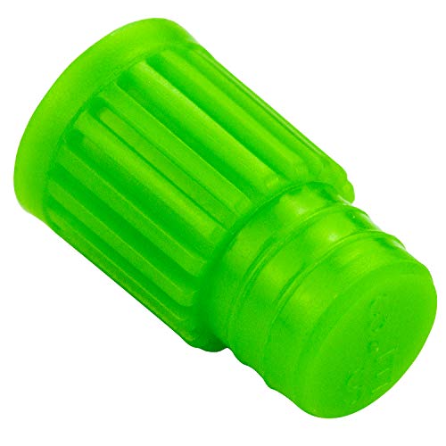 Bouchons de tube à essai 8 mm étanches Caplugs Evergreen pour prélever sans fuite