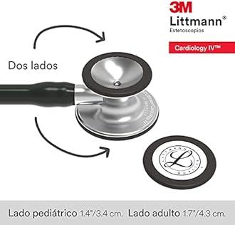 3M Littmann Cardiology IV Diagnostic Stethoscope, 6152, More Than 2X as Loud, Weighs Less, Stainless Steel Chestpiece, 27" Black Tube