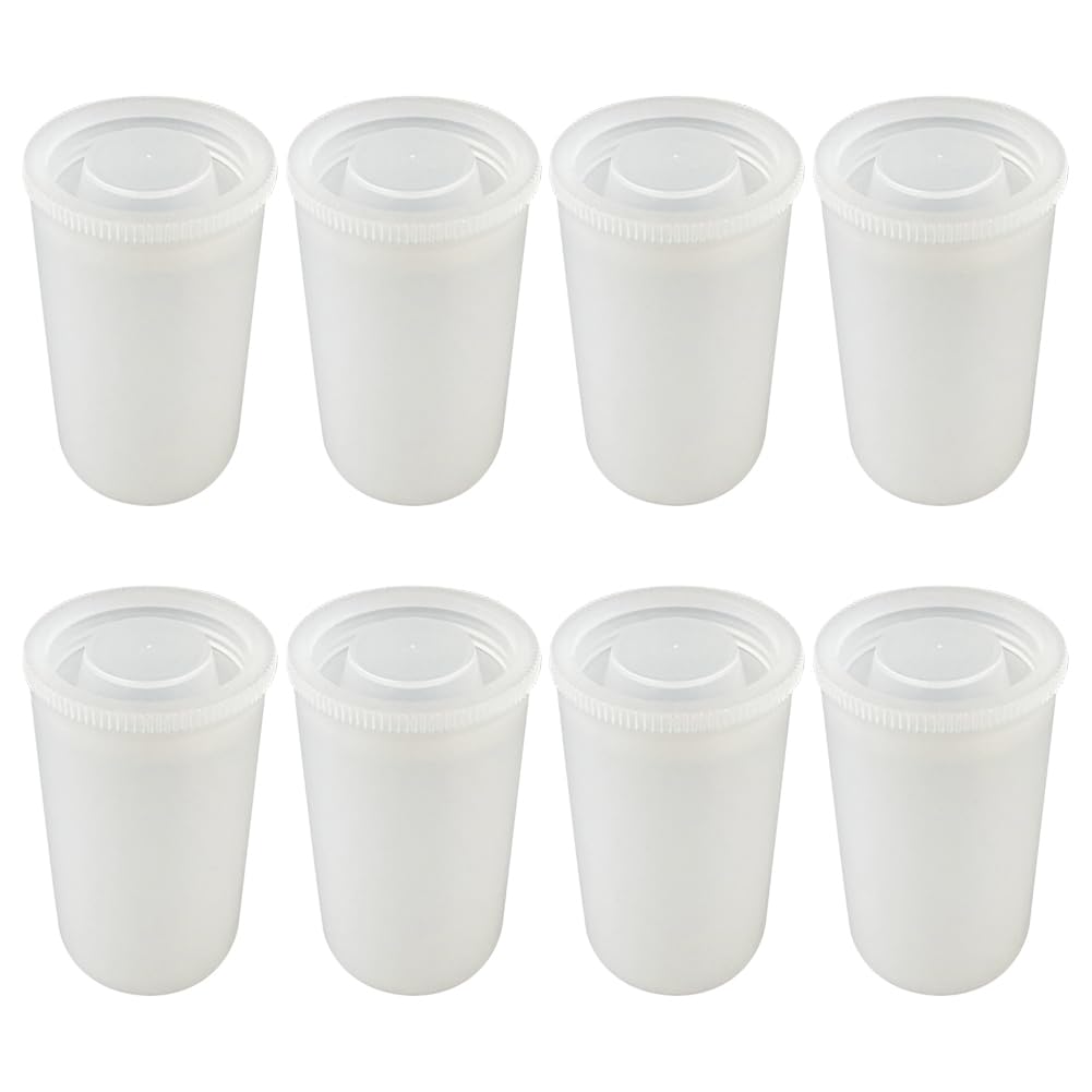 GSHLLO 20 Pcs Small Film Canister Plastic Film Storage Containers Film Reel Case Empty Film Cans Camera Film Tube Mini Sewing Storage Case Fish Hook