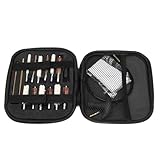Pistol Cleaning Kit, 22cal Air Tube Cleaning Kit, 22, 270, 357, 38, 9mm, 40, 45 Caliber Pistol Cleaning Kits, Equipped with Brass Serrated and Nylon Flexible Cable, Zippered Compact Case