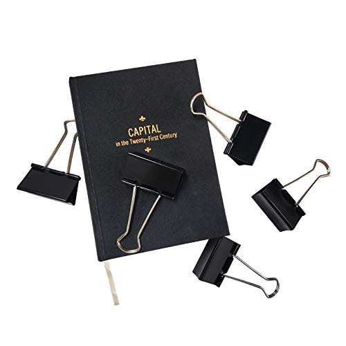 Dstelin Extra Large Binder Clips 2.4-Inch (12 Pack), Big Paper Clamps For Office Supplies, Black #TOP6