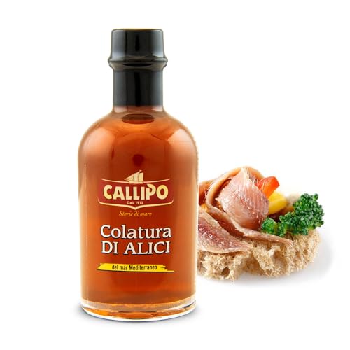 Callipo Anchovy Extract Colatura di Alici 3.38 fl oz. (100ml) [Italian Import] Italian Fish Sauce From the Mediterranean Sea| Salted Anchovies Syrup - Thumbnail 3