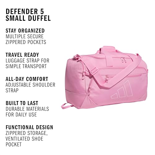 Image of adidas Defender 5 Duffel Bag - Premium Duffle for Sports, Gym & Travel