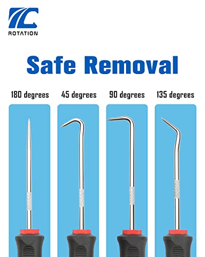 Image of ROTATION 9pc Precision Hook and Pick Set with Scraper