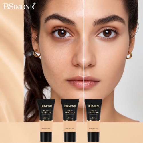 Image of Foundation Liquid Concealer Long-Lasting Non-Smudge, Moisturizing Foundation Waterproof Sweat-Proof Dry Skin Non-Caking, Compact Portable, Travel Outdoor Makeup Touch-Up, Suitable for Summer Sweaty, 30ml FAIR