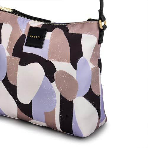 RADLEY London Argyll Street Geo Responsible Women’s Medium Recycled Fabric Ziptop Crossbody Bag, Thistle3