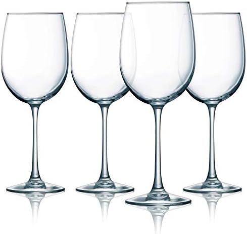 Luminarc Cachet 19 Ounce White Wine Glass 4-Piece Set, Clear,