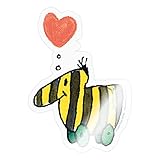 Spreadshirt Janoschs Tigerente Herz Liebe Sticker, One Size