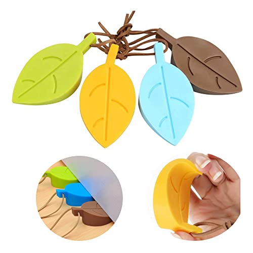 XUBX 4 Pezzi fermaporta in silicone, Cuneo ferma