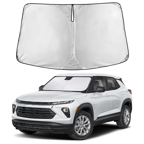 Image of Autovir Windshield Sun Shade Fit for 2021-2024 2025 2026 Chevrolet Trailblazer Sunshade, Front Car Window Shades Sun Visor, Blocks UV Rays & Heat, Car Accessories