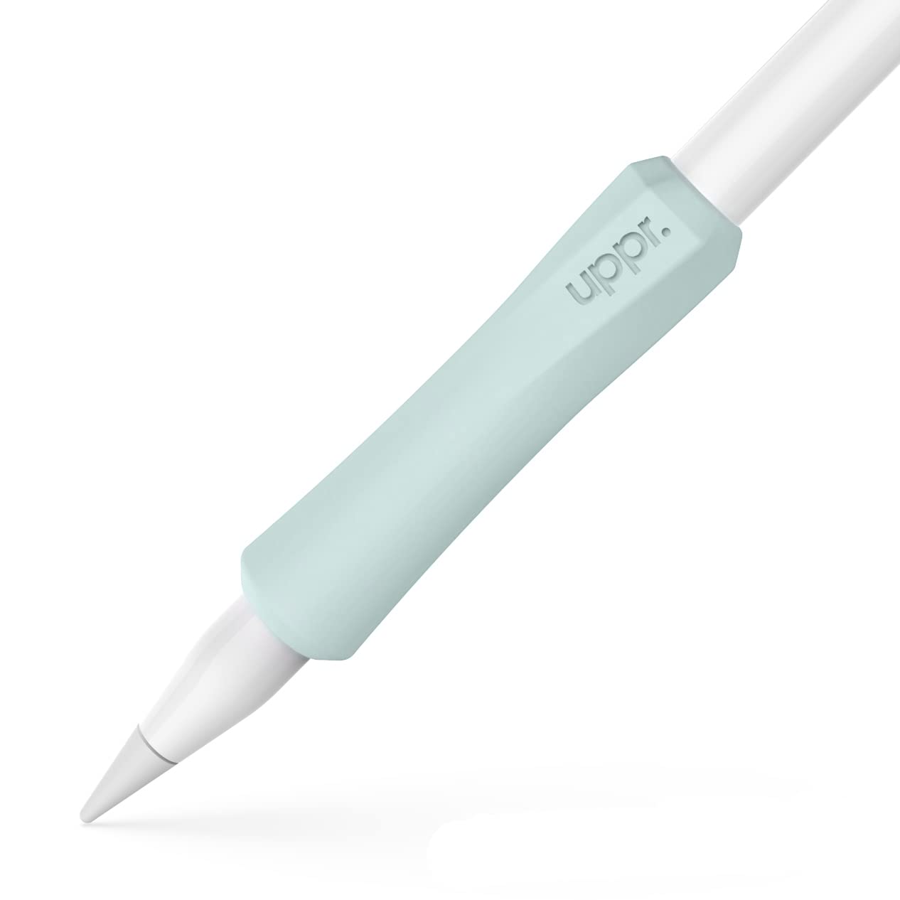 UPPERCASE Designs NimbleGrip Premium Silicone Ergonomic Comfort Grip Holder, Dual Sided Design, Compatible with Apple Pencil Pro, USB-C, 2nd Generation, 1st Generation (1 Pack, Sage)