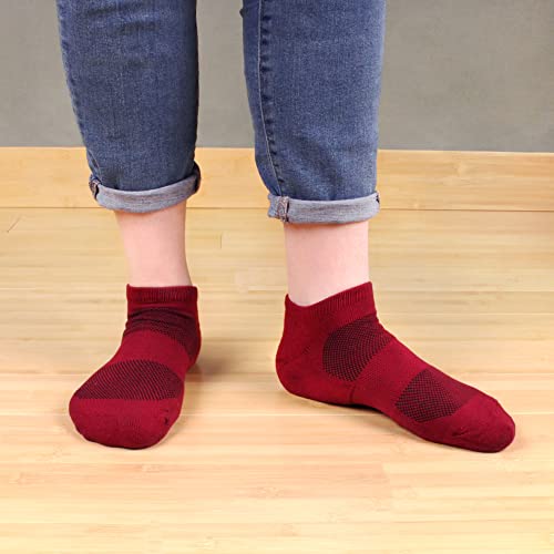 Image of Women's Rayon from Bamboo Fiber Ultra Breathable Superior Wicking Athletic Ankle Sports Socks